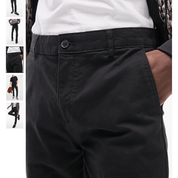 NORDSTROM TOPMAN 3 PAIR! SKINNY FIT STRETCH CHINO PANTS 36 x 32 - Picture 3 of 6